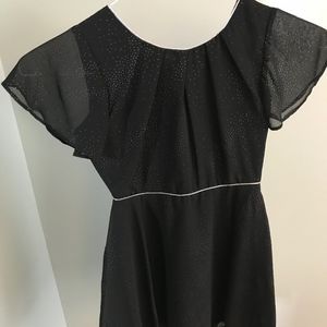 Black dress, girls size 8, lots of sparkle!